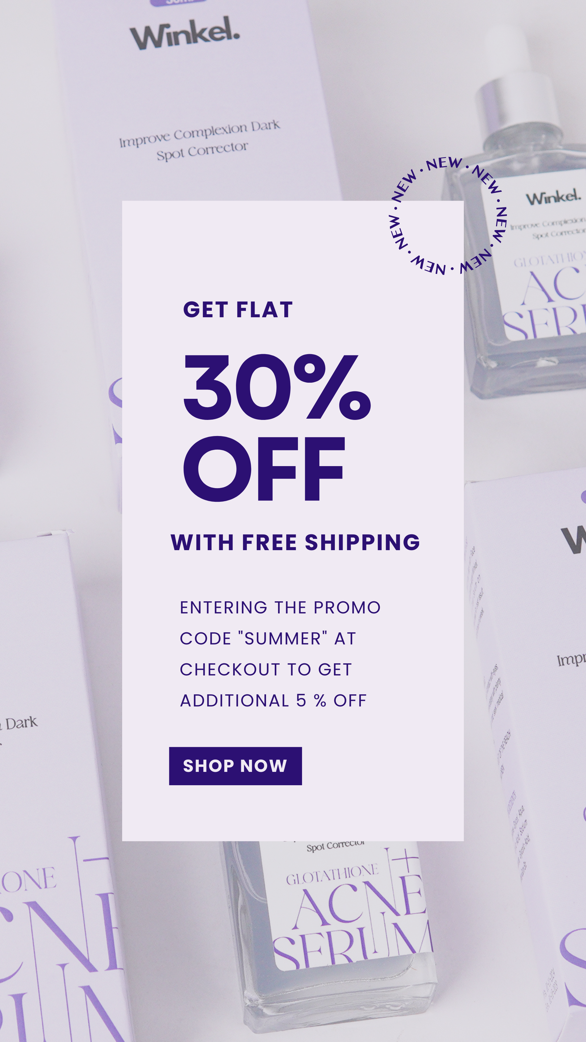Brown Minimalist 50% Off Coupon Promo Code Instagram Story